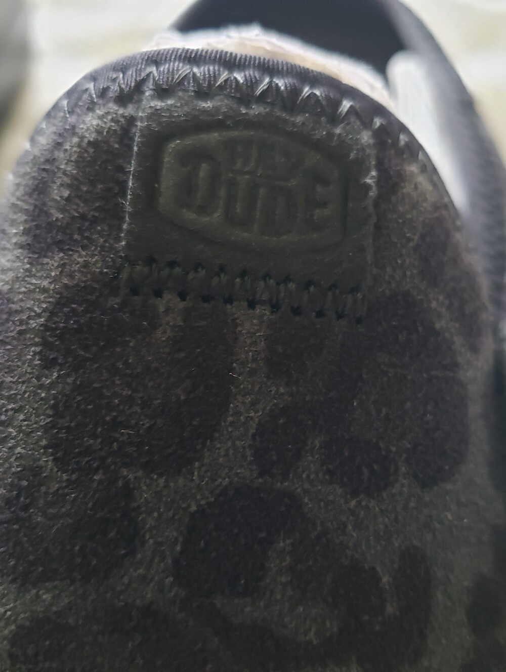Hey Dude Women's Black Leopard Austin Lift Suede Animal - Picture 7 of 7